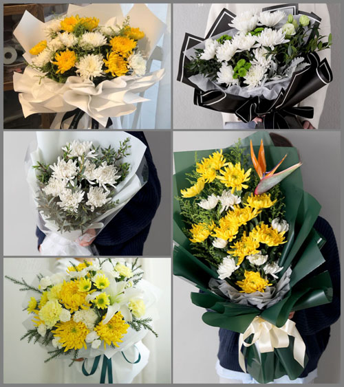 广东汕尾市城区捷胜镇沙角尾村白事花束代送